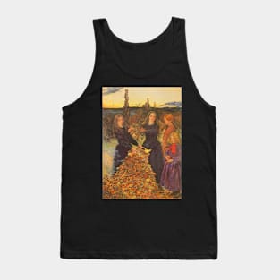 Autumn Leaves by Sir John Everett Millais Tank Top